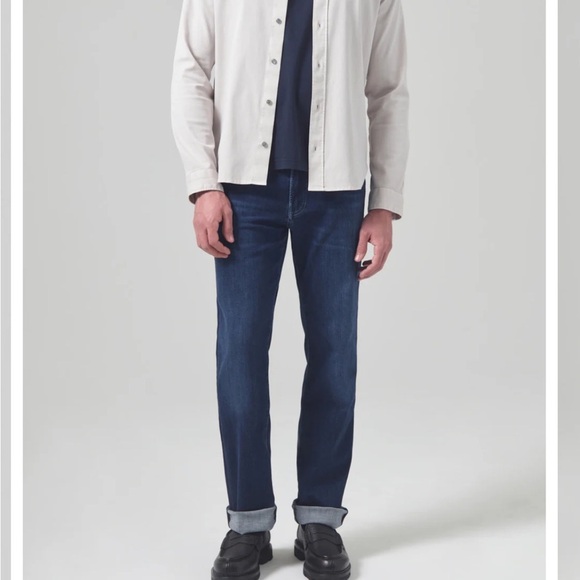 Citizens Of Humanity Men’s SID Regular Straight Jeans Dark Wash Size 40 - Picture 2 of 11